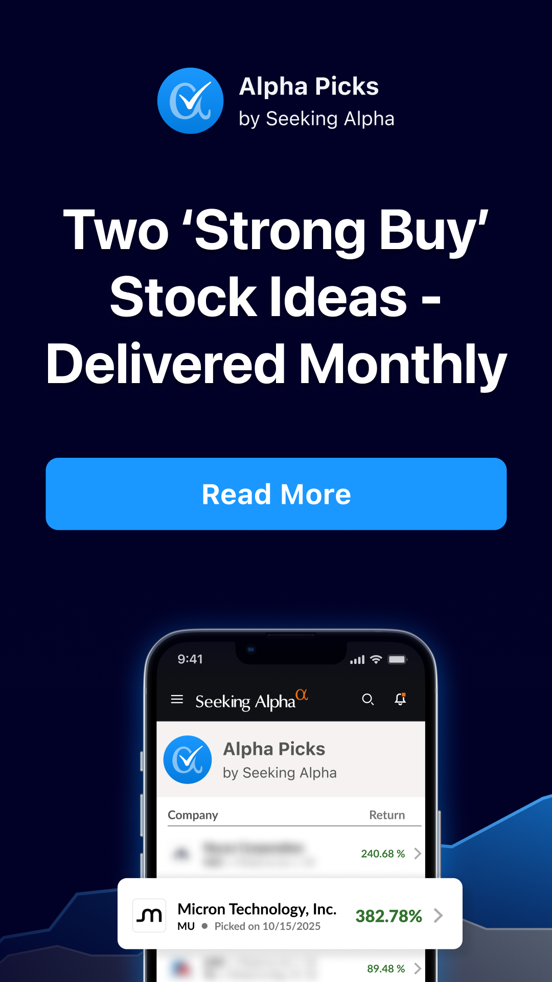 Seeking Alpha Facebook ad from Aug 11, 2026
