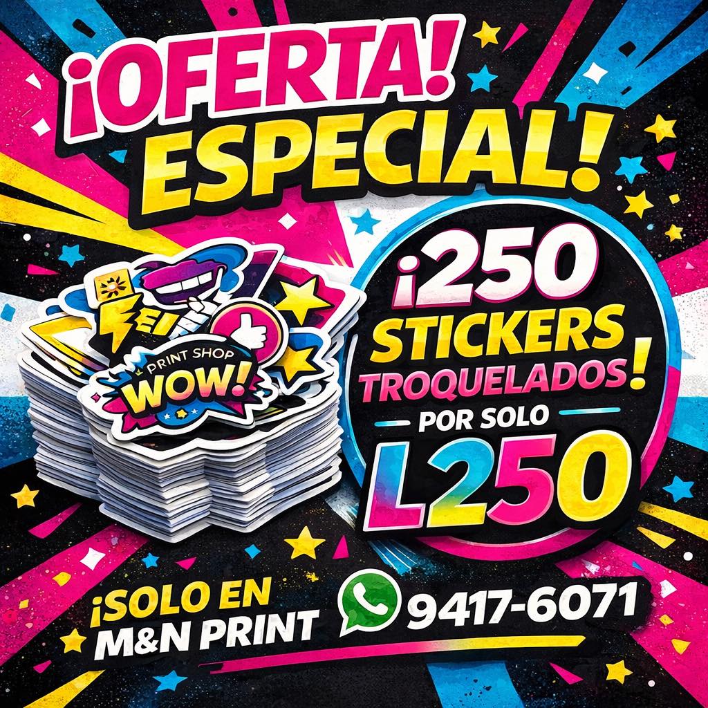 M&N Print Shop Facebook ad: ¡OFERTA IMPERDIBLE!
