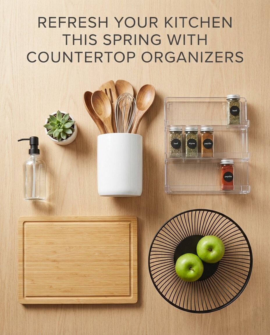 Deal Finder CA Facebook ad: Countertop Organizers That Save Space!