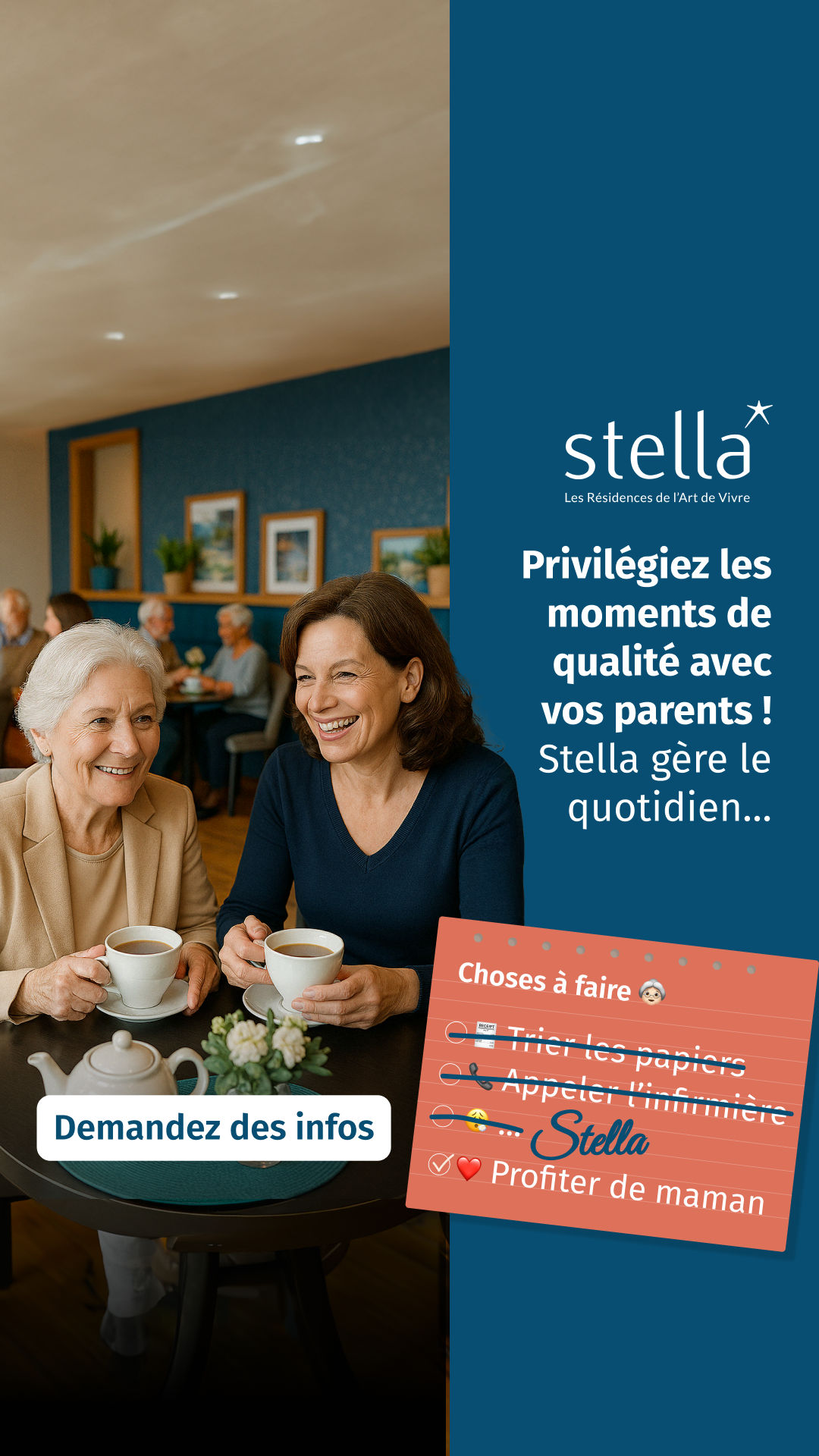 Stella Résidences Seniors Facebook ad