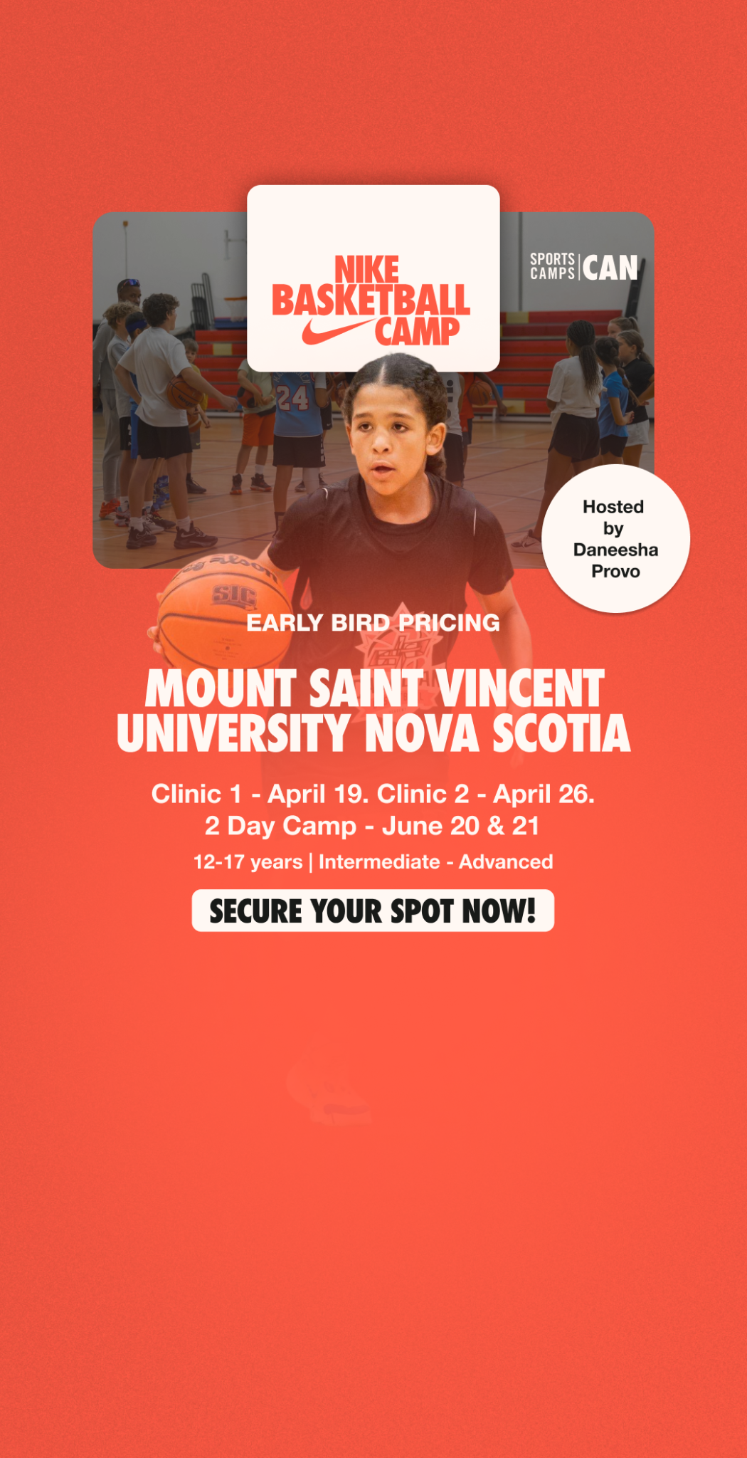 Nike Sports Camps Canada Facebook ad