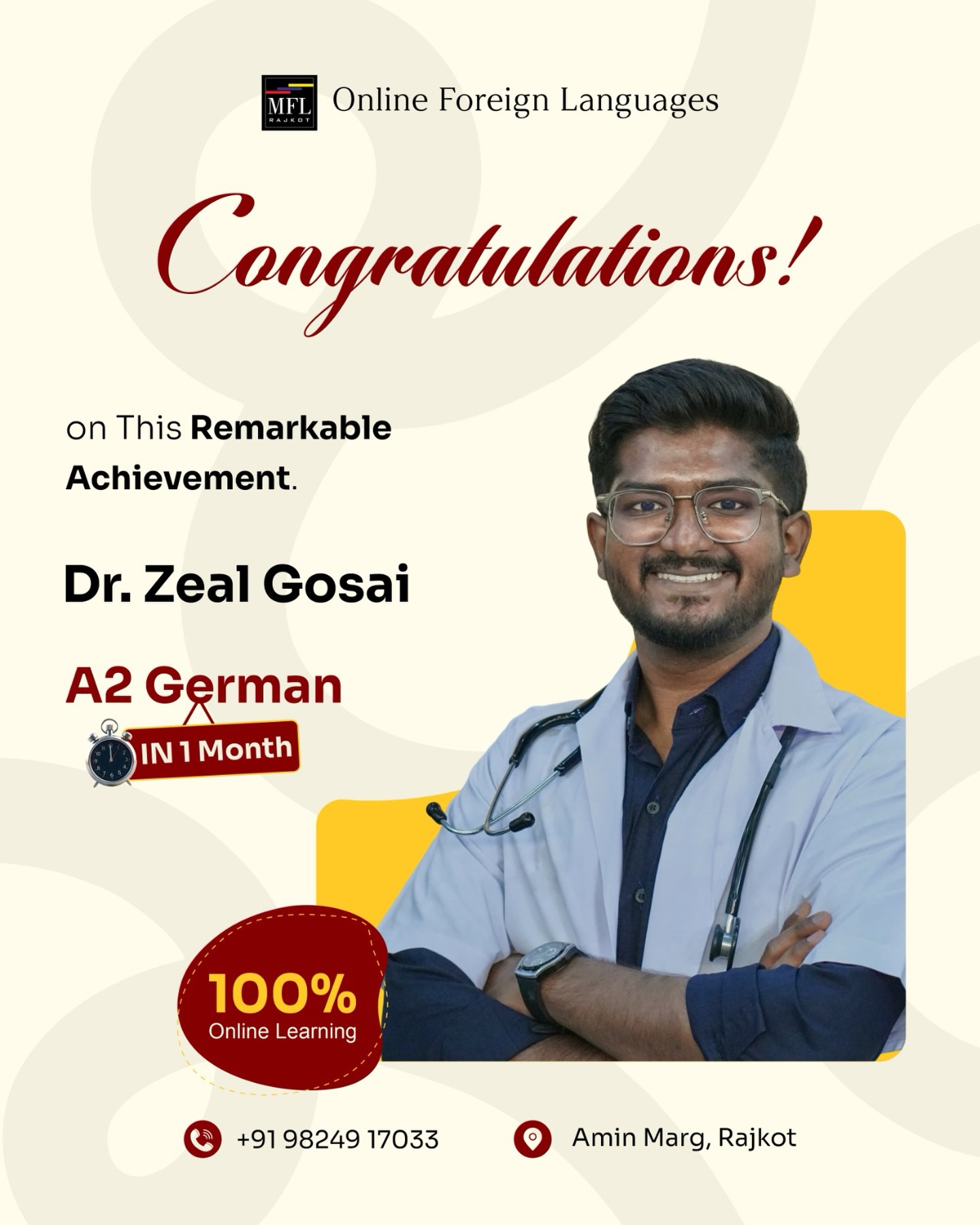 el_manana_pvt_ltd Facebook ad: Doctor by Profession, German Learner by Passion!