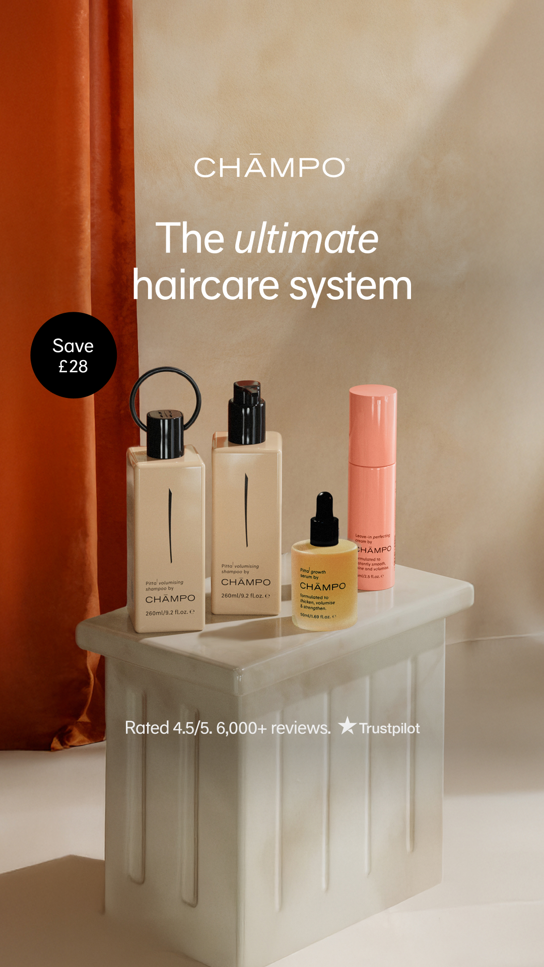 Chāmpo Haircare Facebook ad