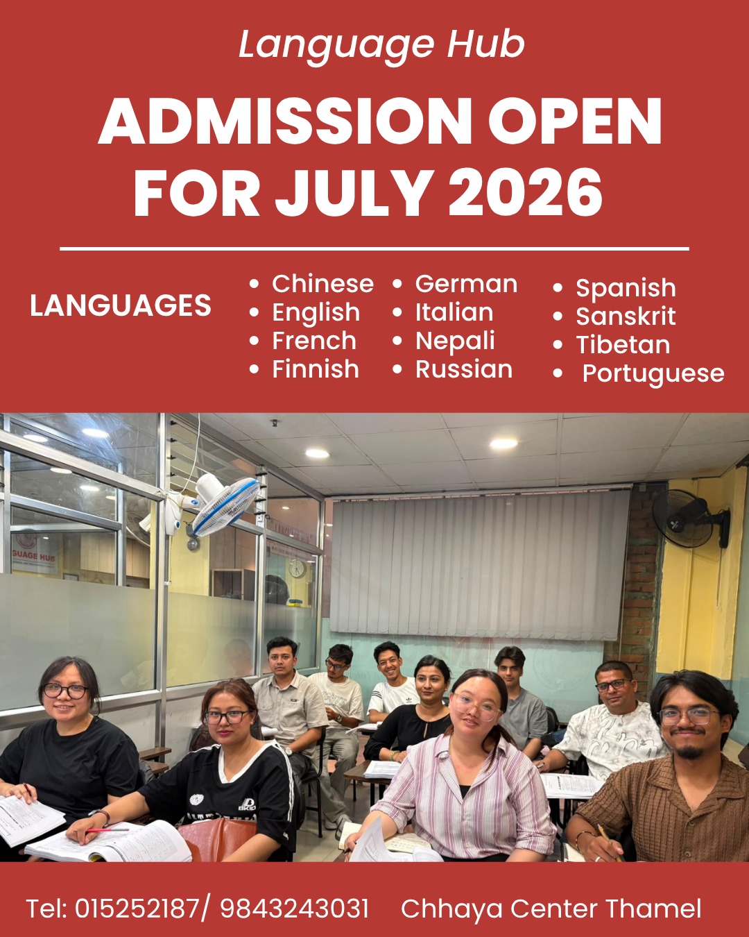 Language Hub Facebook ad