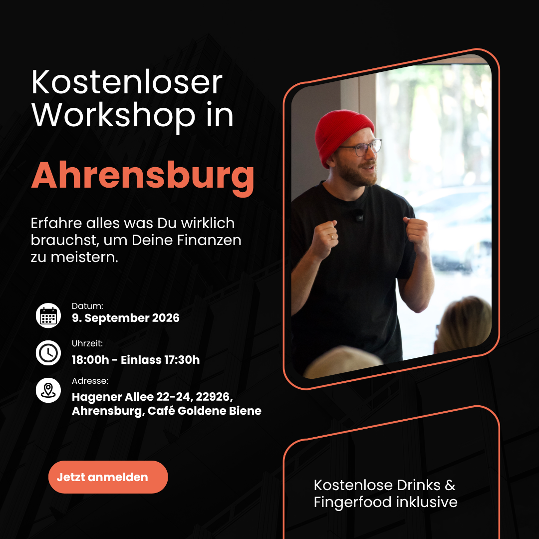 Investhafen Facebook ad: Kostenloser Workshop: Vermögensaufbau mit ETFs & Immobilien!