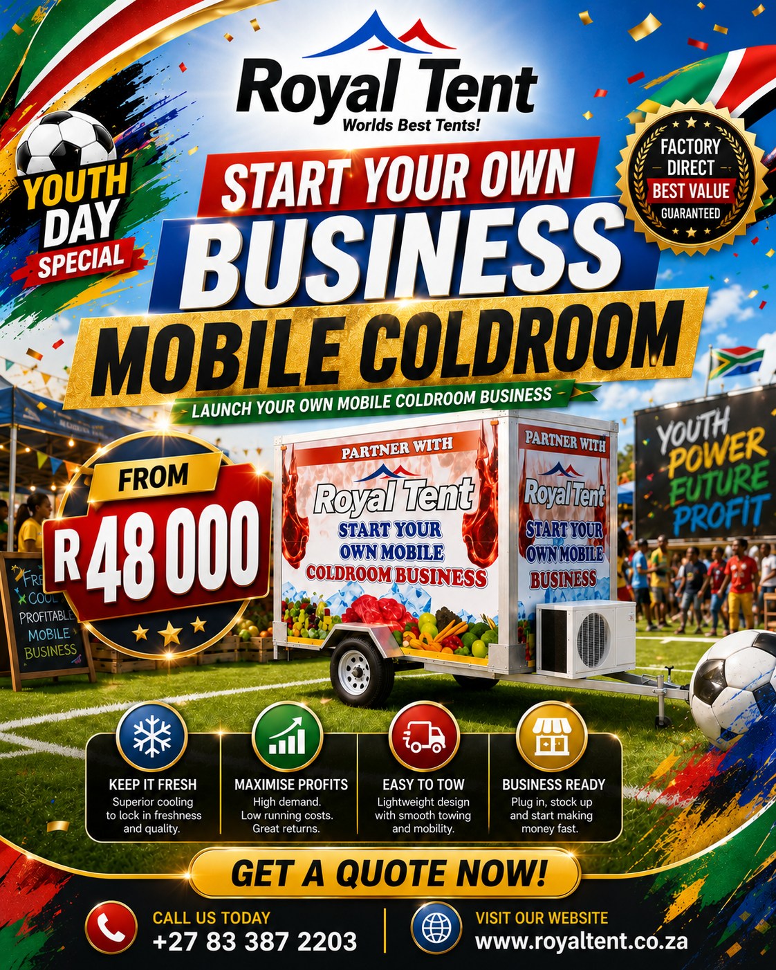 Royal Tent Facebook ad