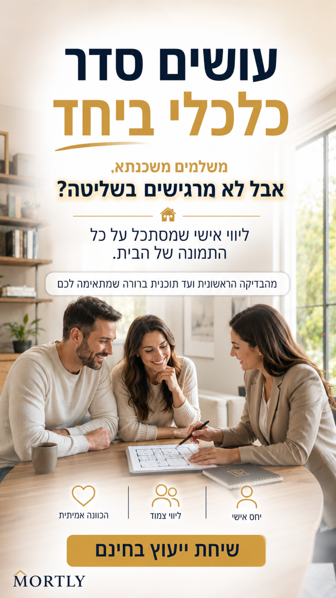 Mortly - ייעוץ משכנתא אחר Facebook ad from May 24, 2026