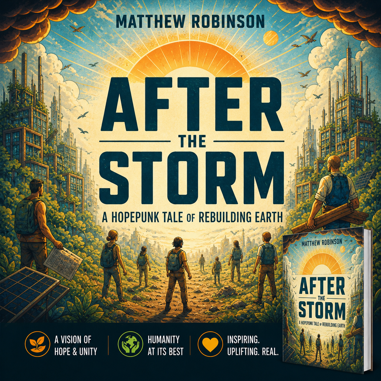 Matt Robinson - Science Fiction and Fantasy Novelist Facebook ad: A warm, thought-provoking climate fiction novel