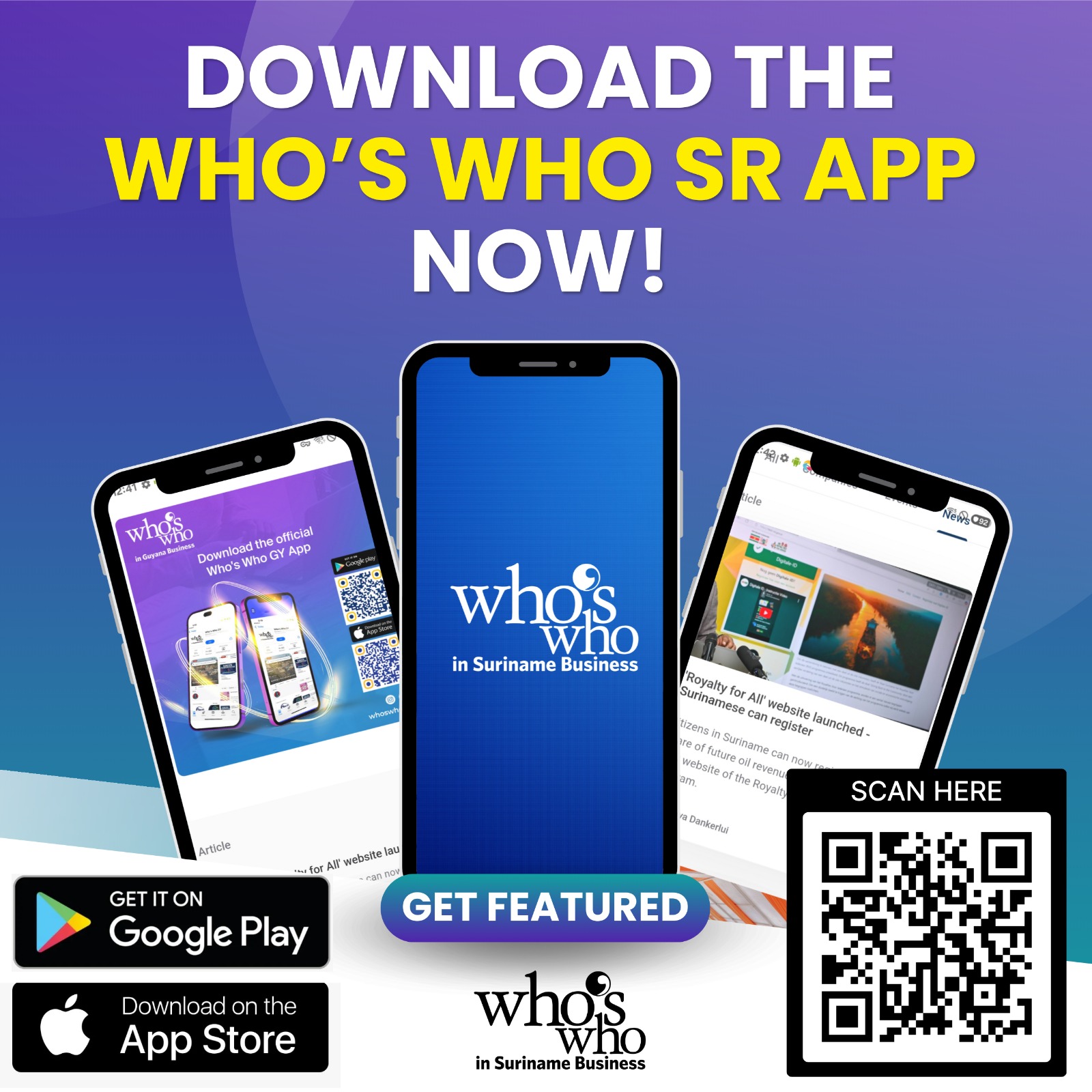 Who's Who in Suriname Business Facebook ad: Home Page | Who's Who in Suriname Business