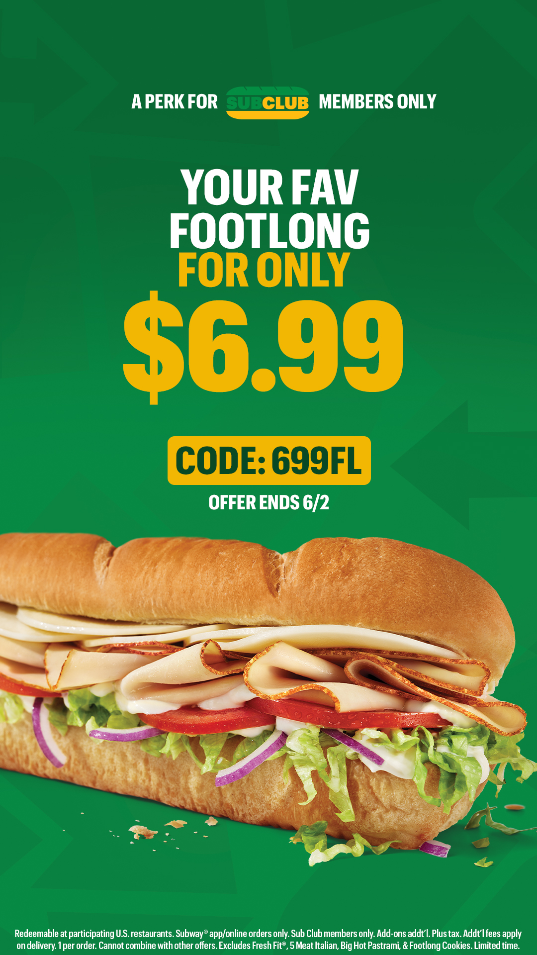 Subway Facebook ad