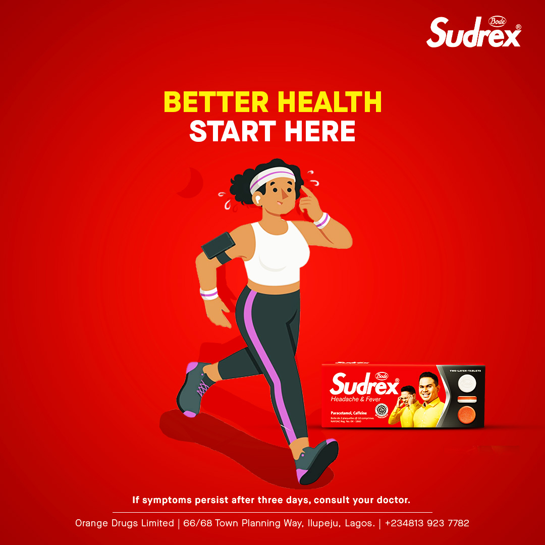 Sudrex Nigeria Facebook ad: - Eating a balanced diet