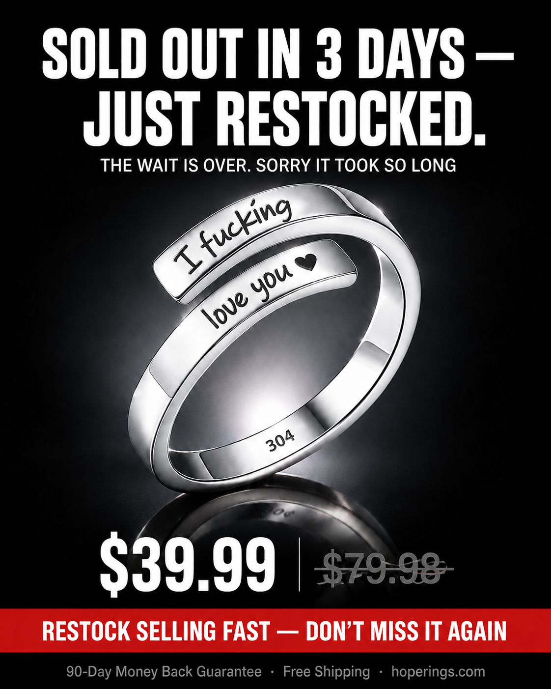 Hope Rings Facebook ad