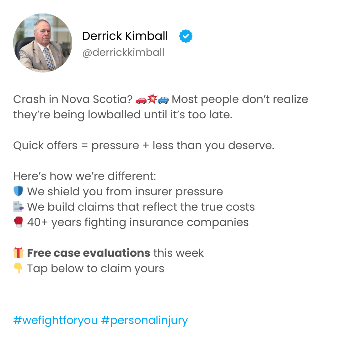 Kimball Law Facebook ad