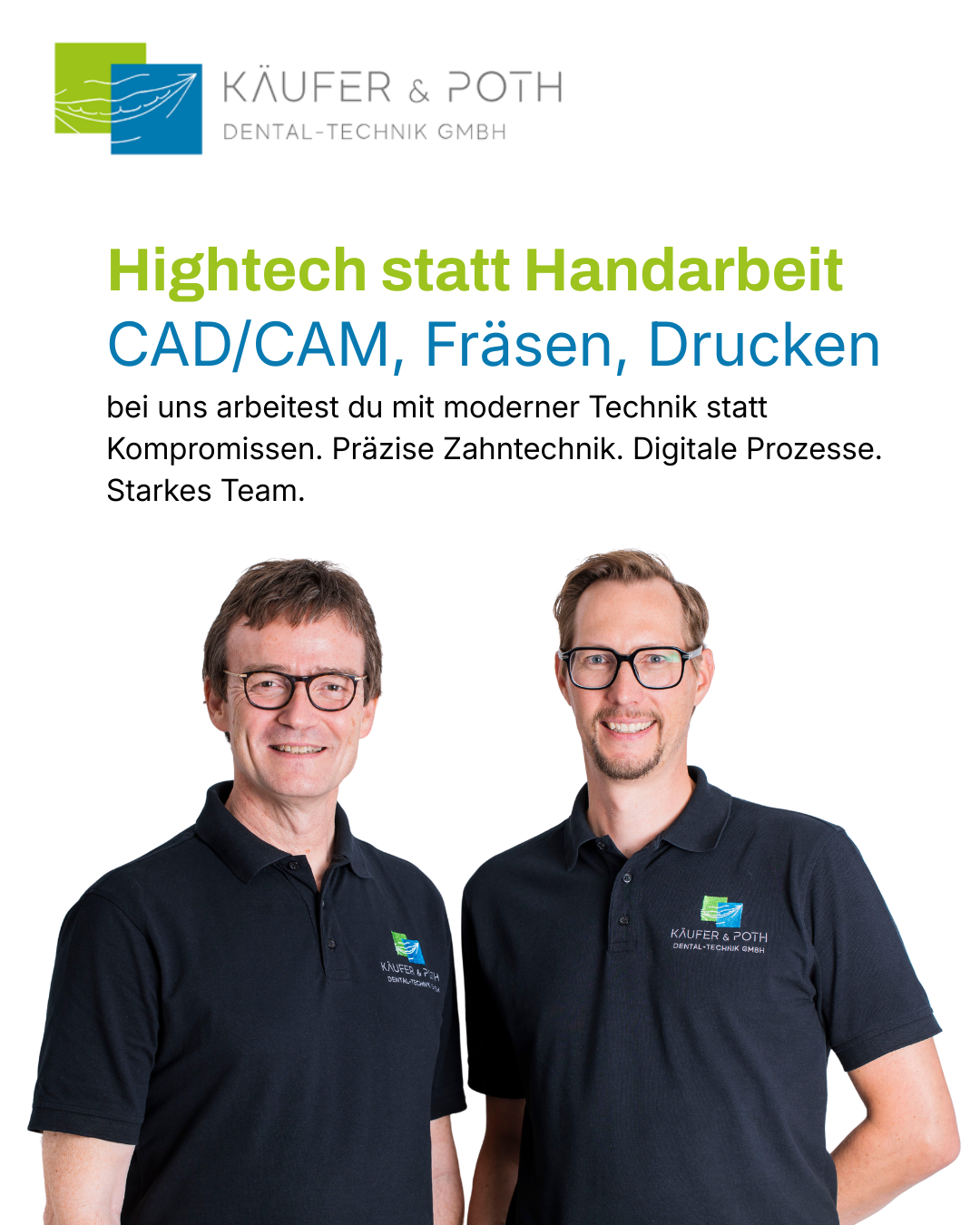 Käufer & Poth Dental-Technik Facebook ad: Zahntechnik, die dich weiterbringt