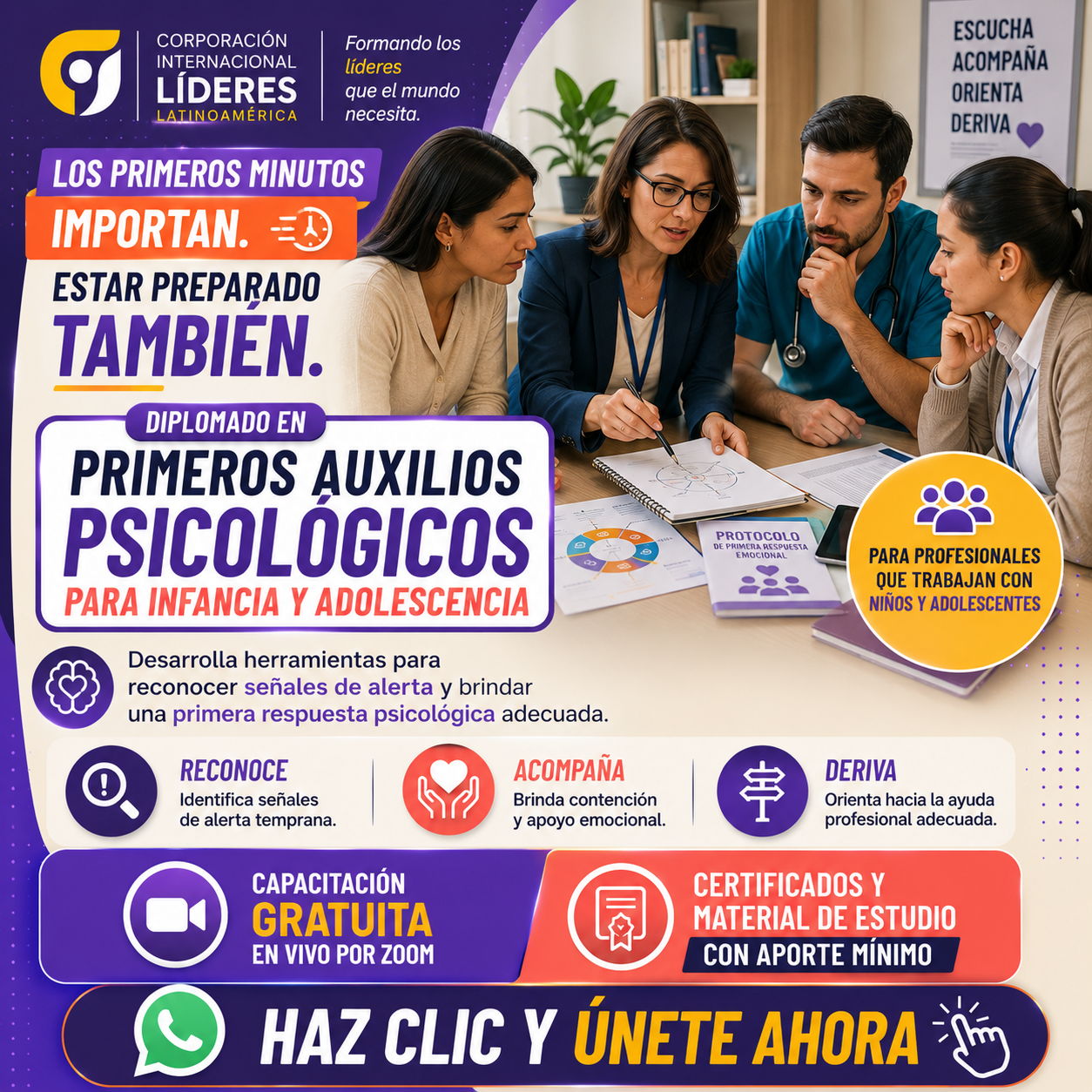 CIL LATAM - Formación Profesional Facebook ad: ¿SABES CÓMO ACTUAR ANTE UNA CRISIS EMOCIONAL?