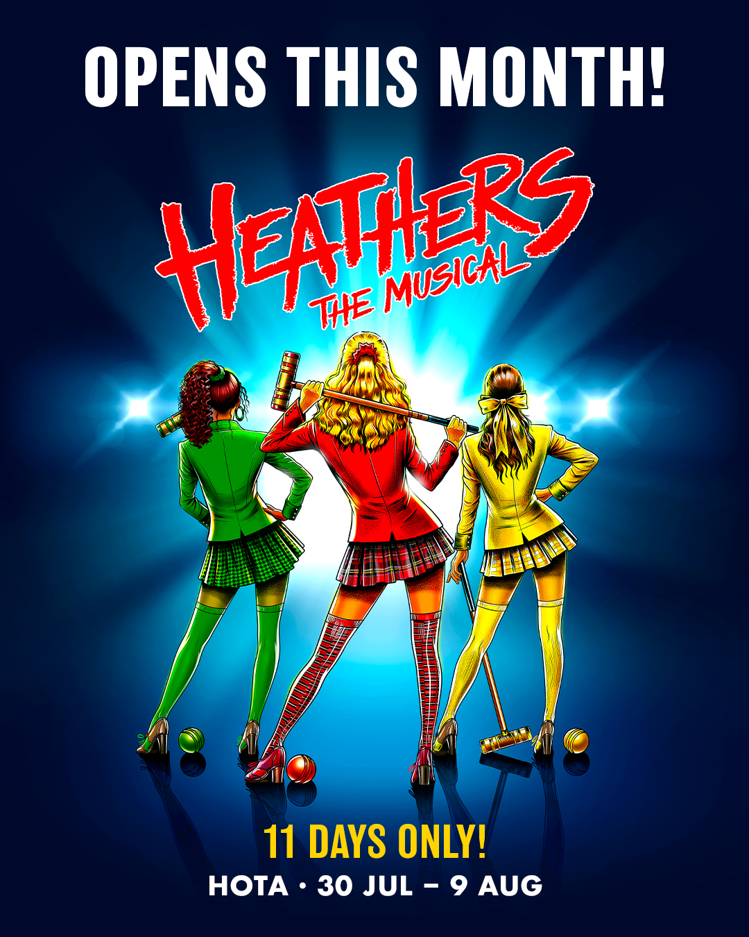 Heathers The Musical AU & NZ Facebook ad from Jul 9, 2026