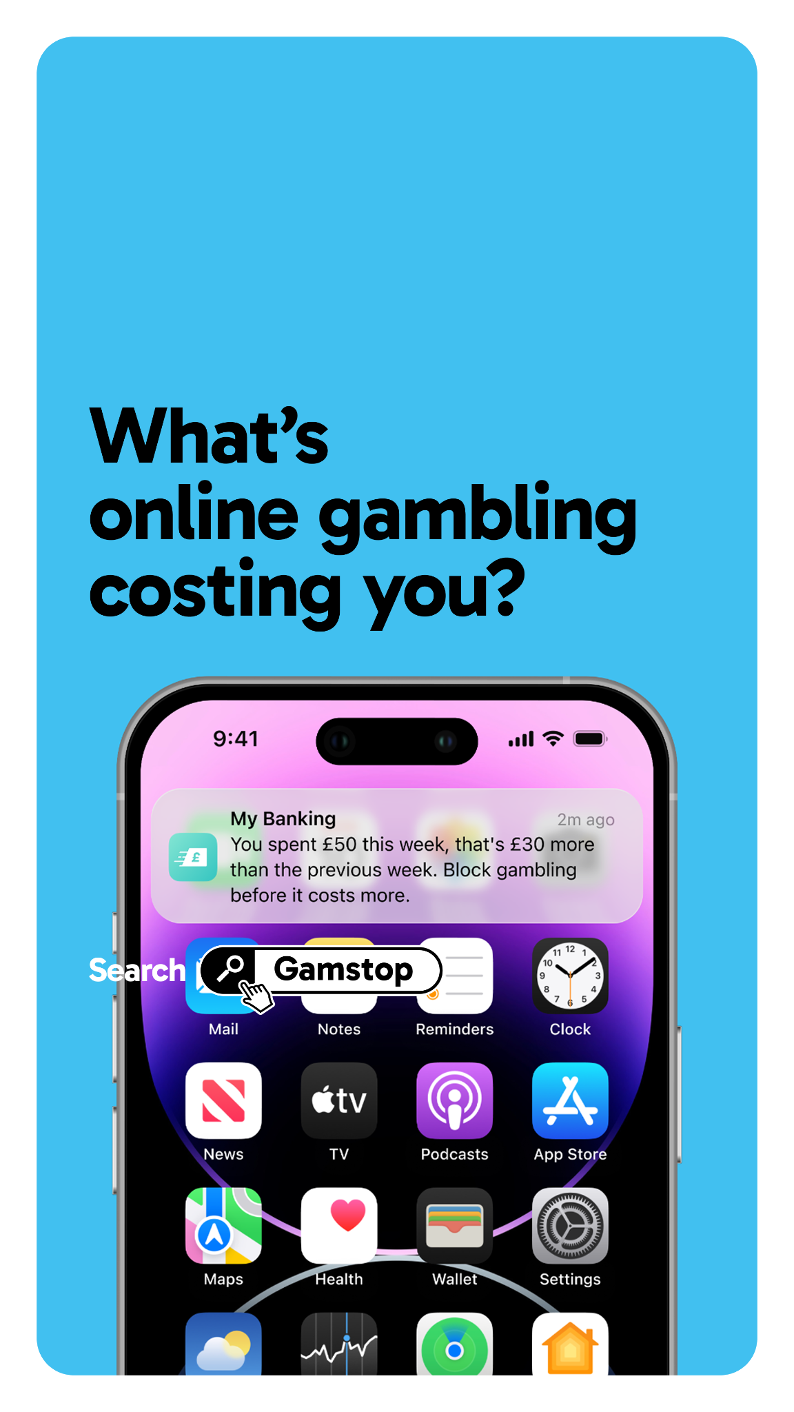 Gamstop Facebook ad