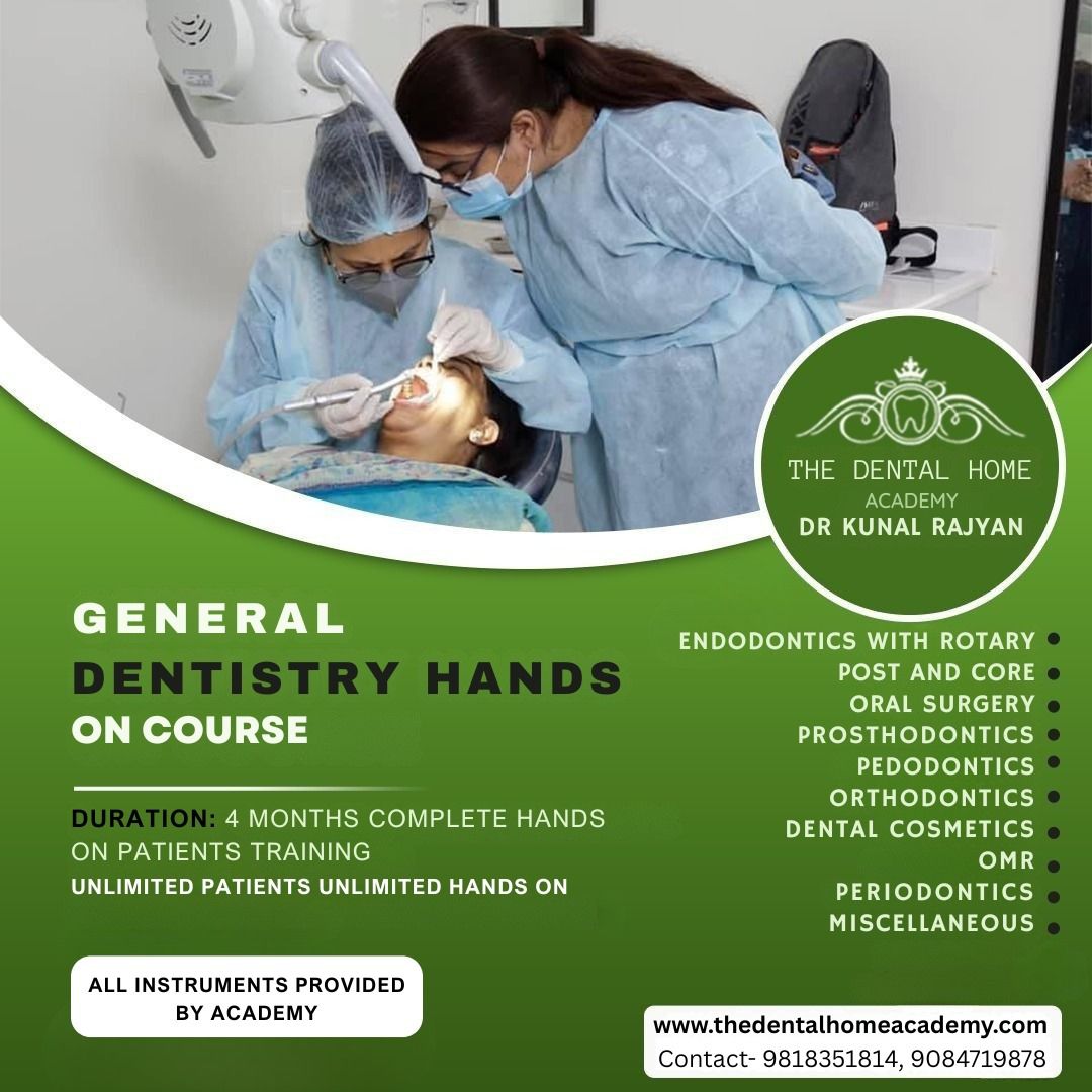 The Dental Home Academy Facebook ad: 4 months Course includes