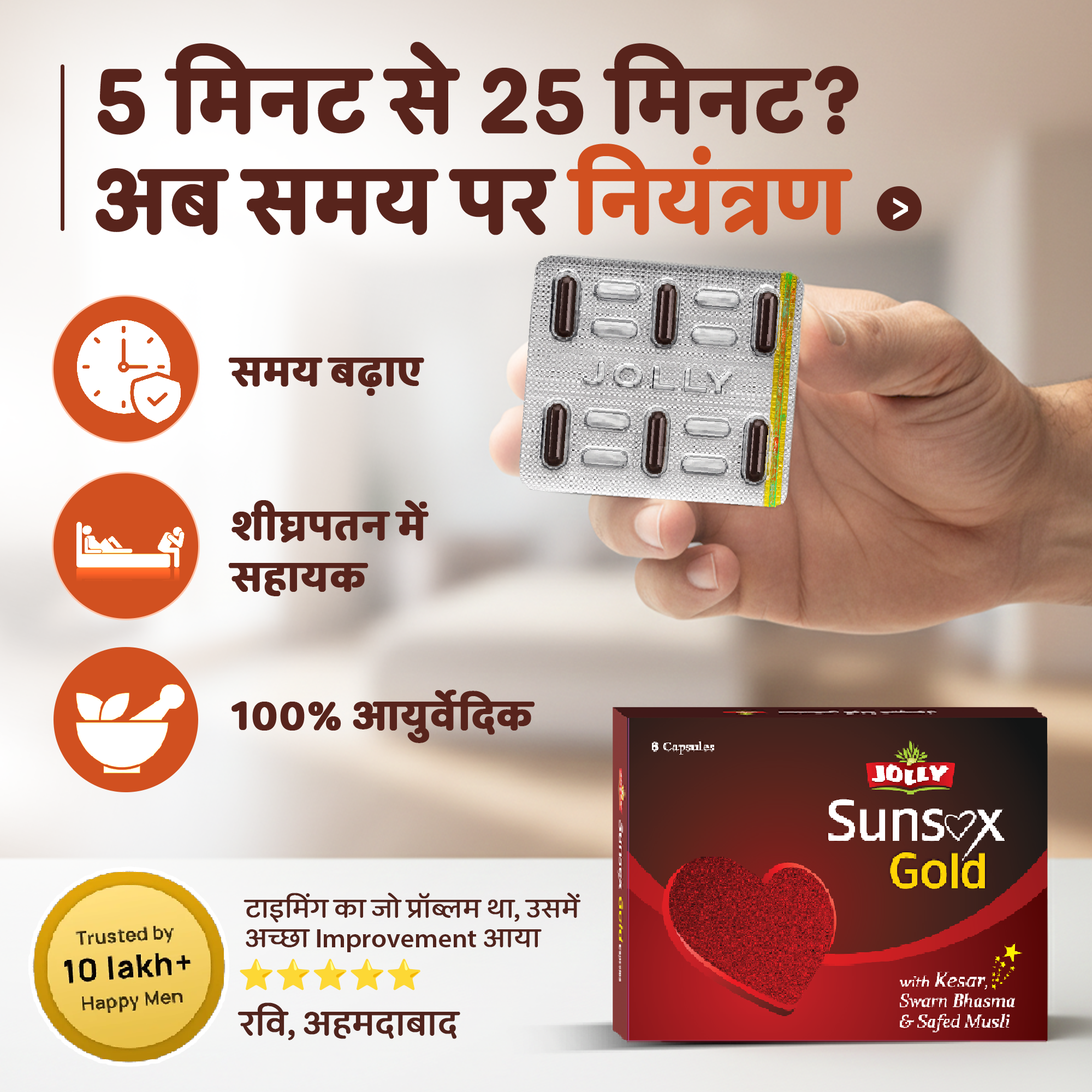 Jolly Pharma India Facebook ad: Stronger, Sharper, More Energetic