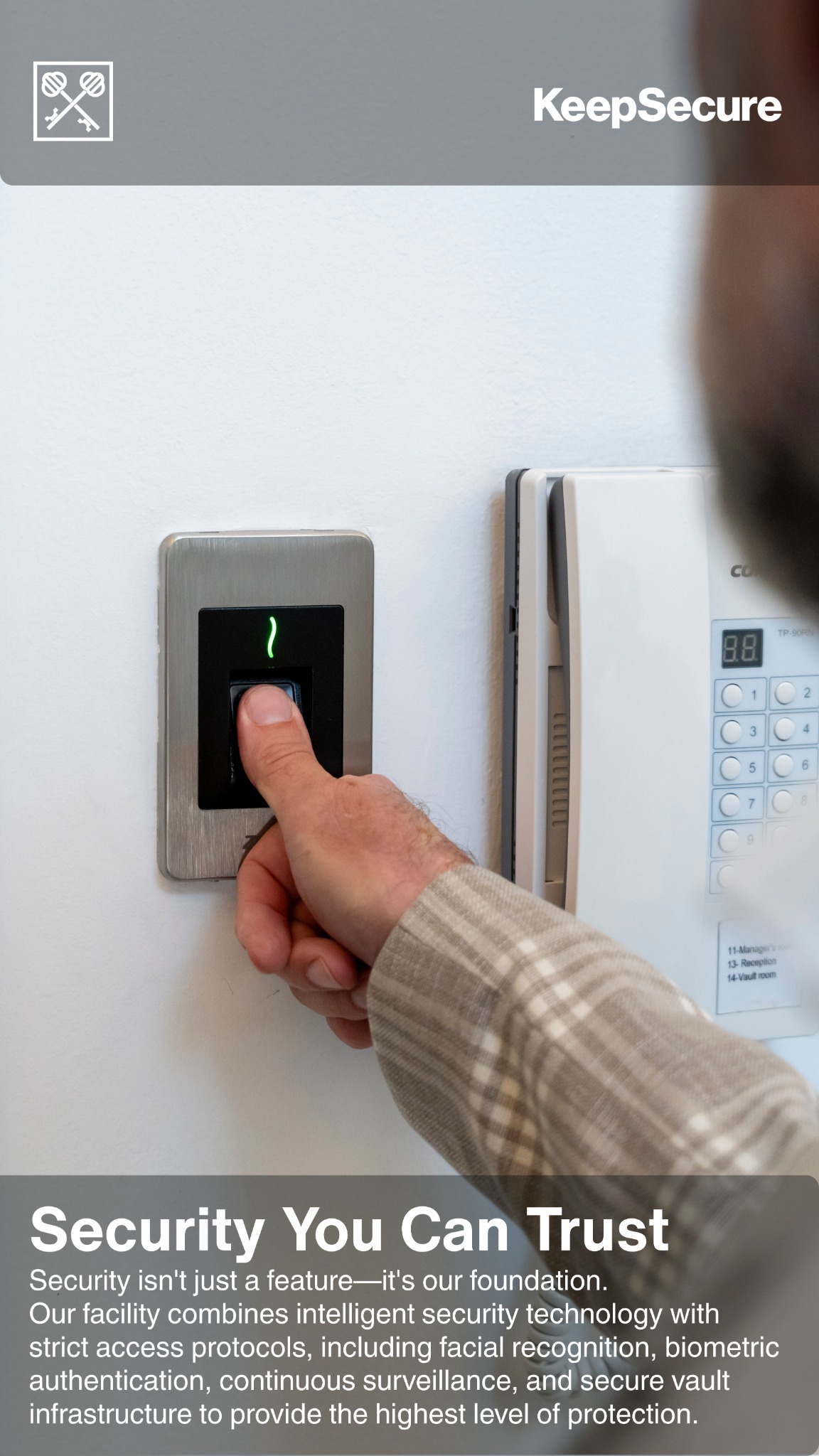 KeepSecure Facebook ad: KeepSecure Safe Deposit Lockers & Box Rental Dubai