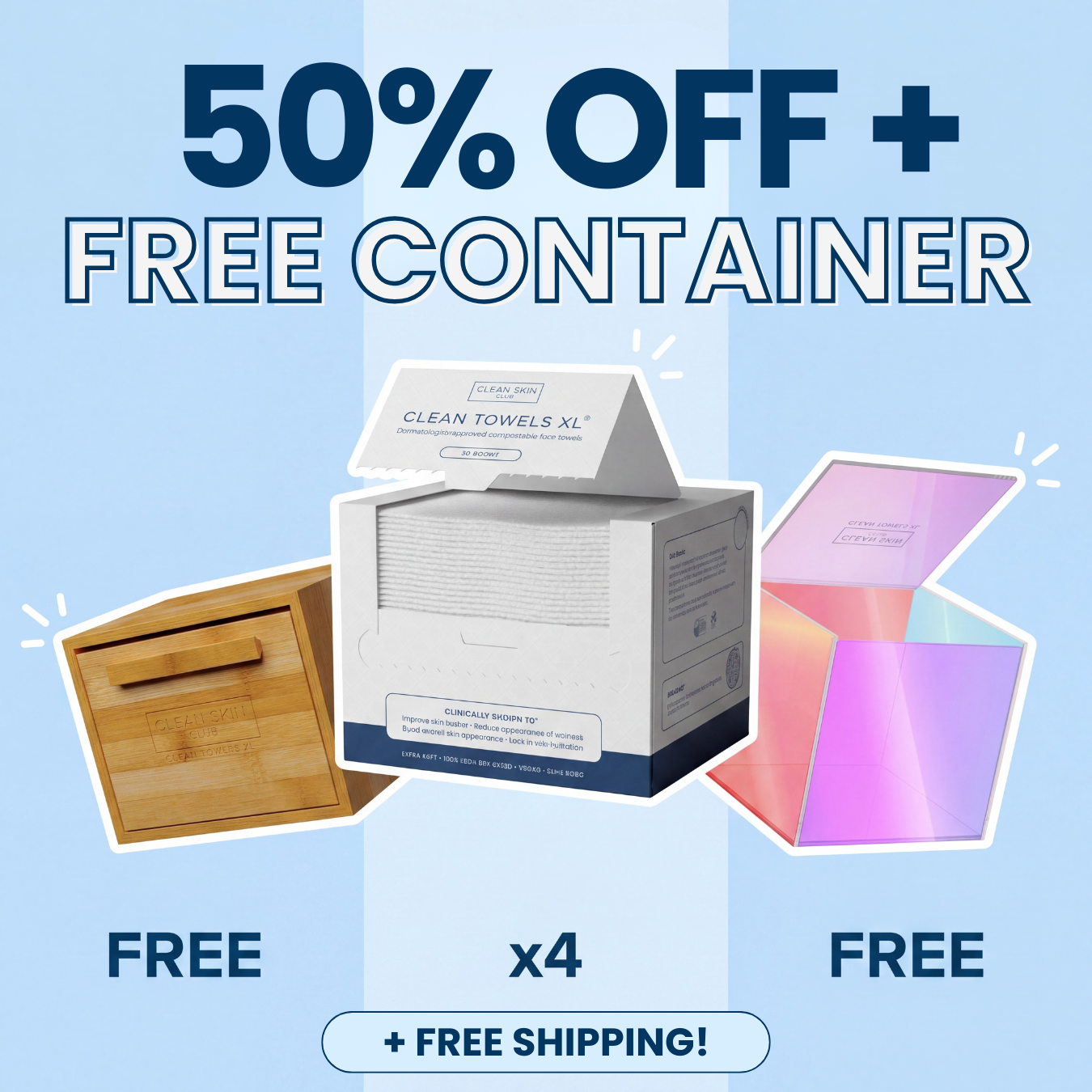 Clean Skin Club Facebook ad