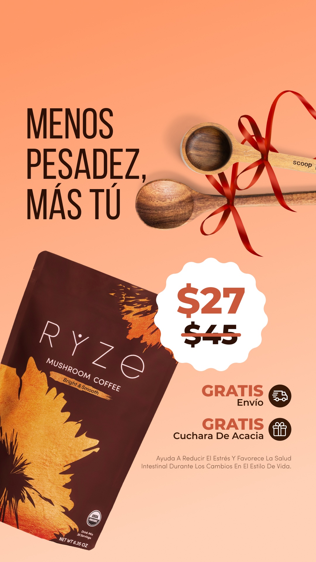 RYZE Superfoods Facebook ad
