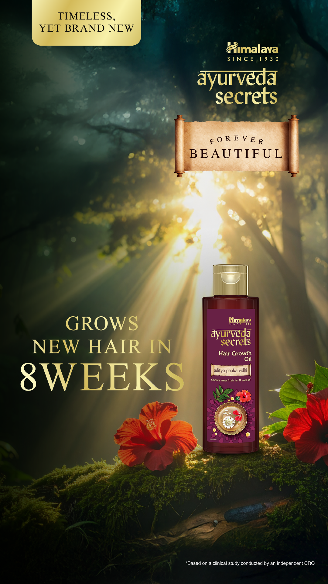 Himalaya Ayurveda Secrets Facebook ad from Apr 1, 2026