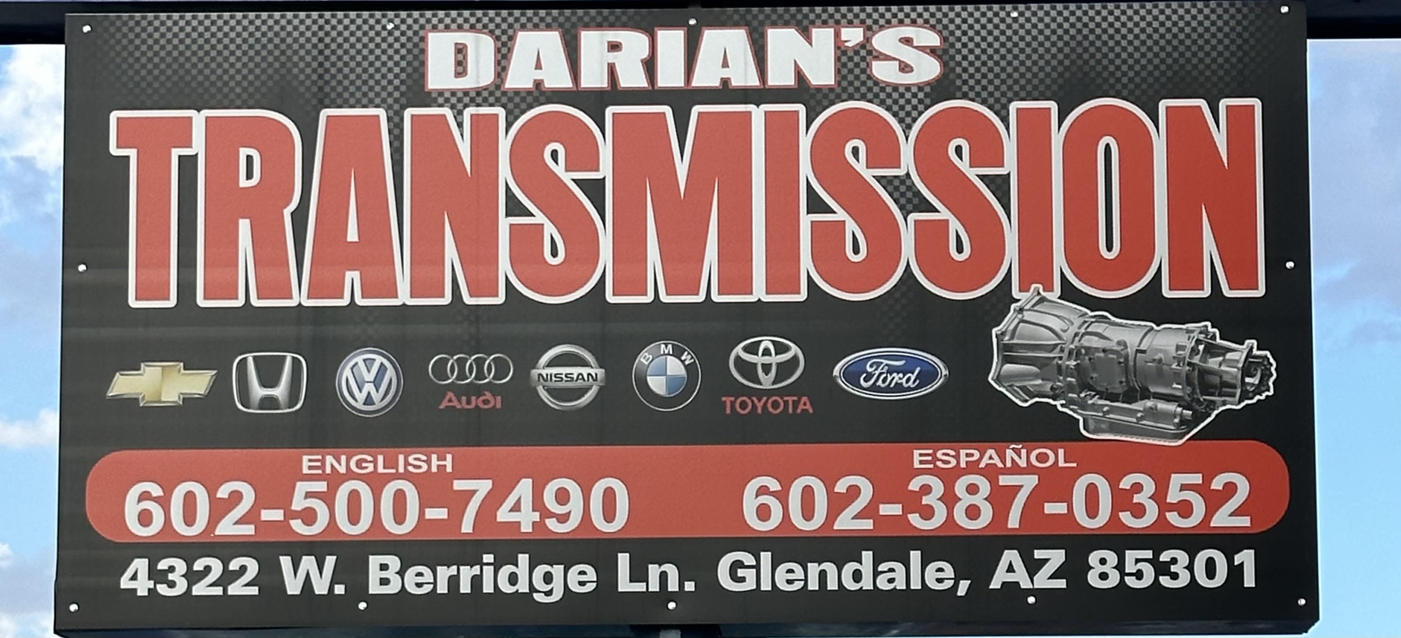 Darian's Transmission Facebook ad: Automatic Transmission Repair for Domestic and Imported…