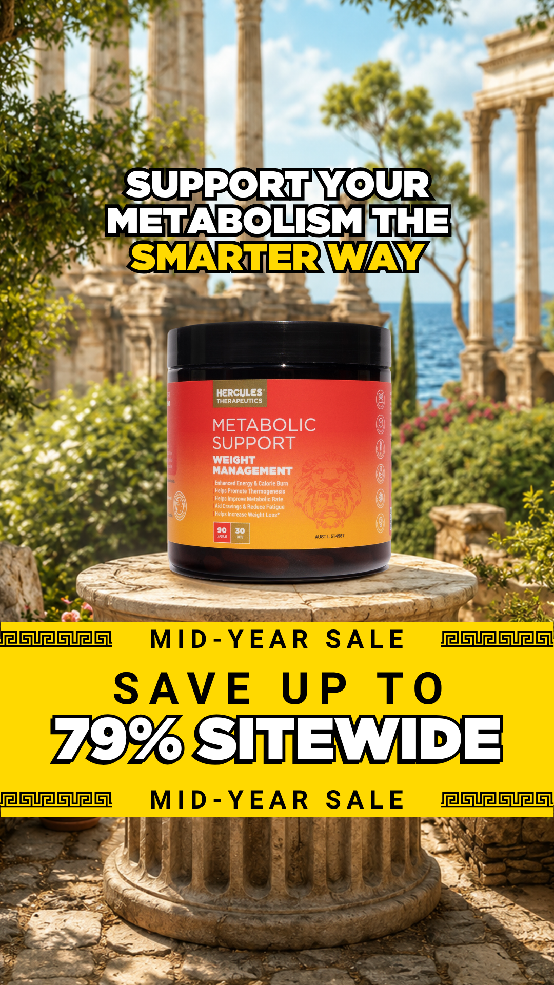 Hercules Supplements Aust Facebook ad