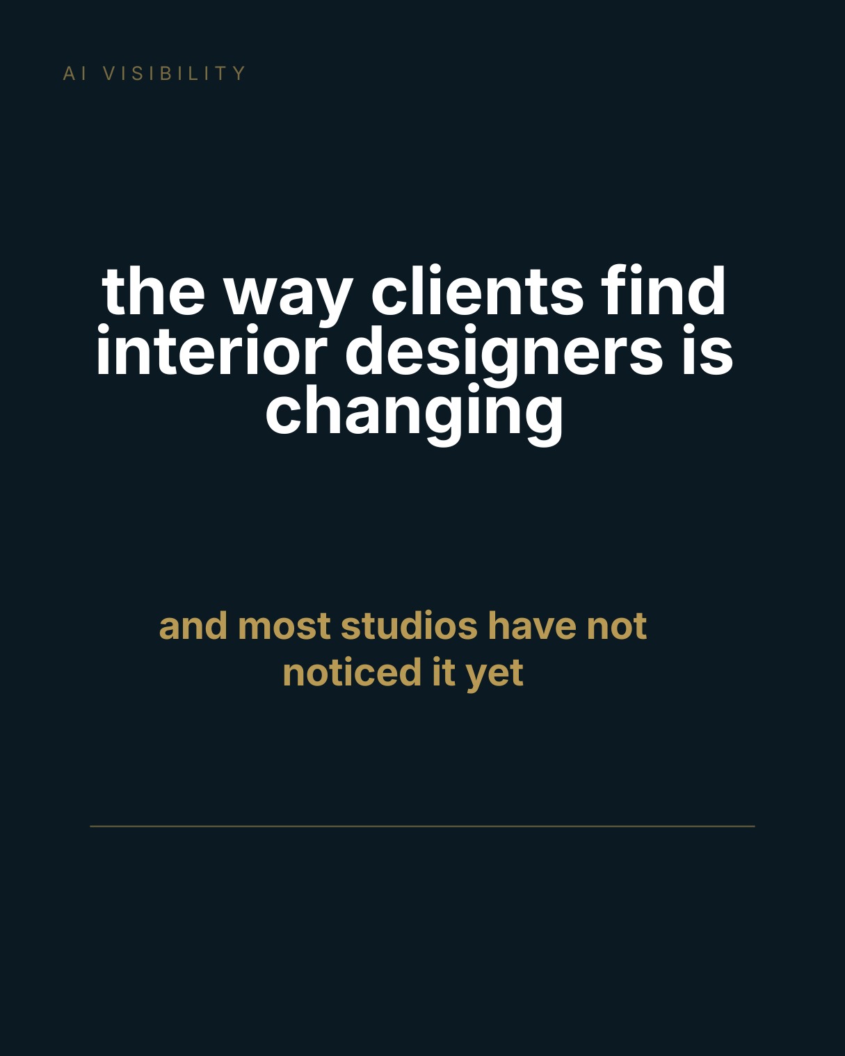 Design Growth Hub Facebook ad: Most interior designers have not noticed this yet.