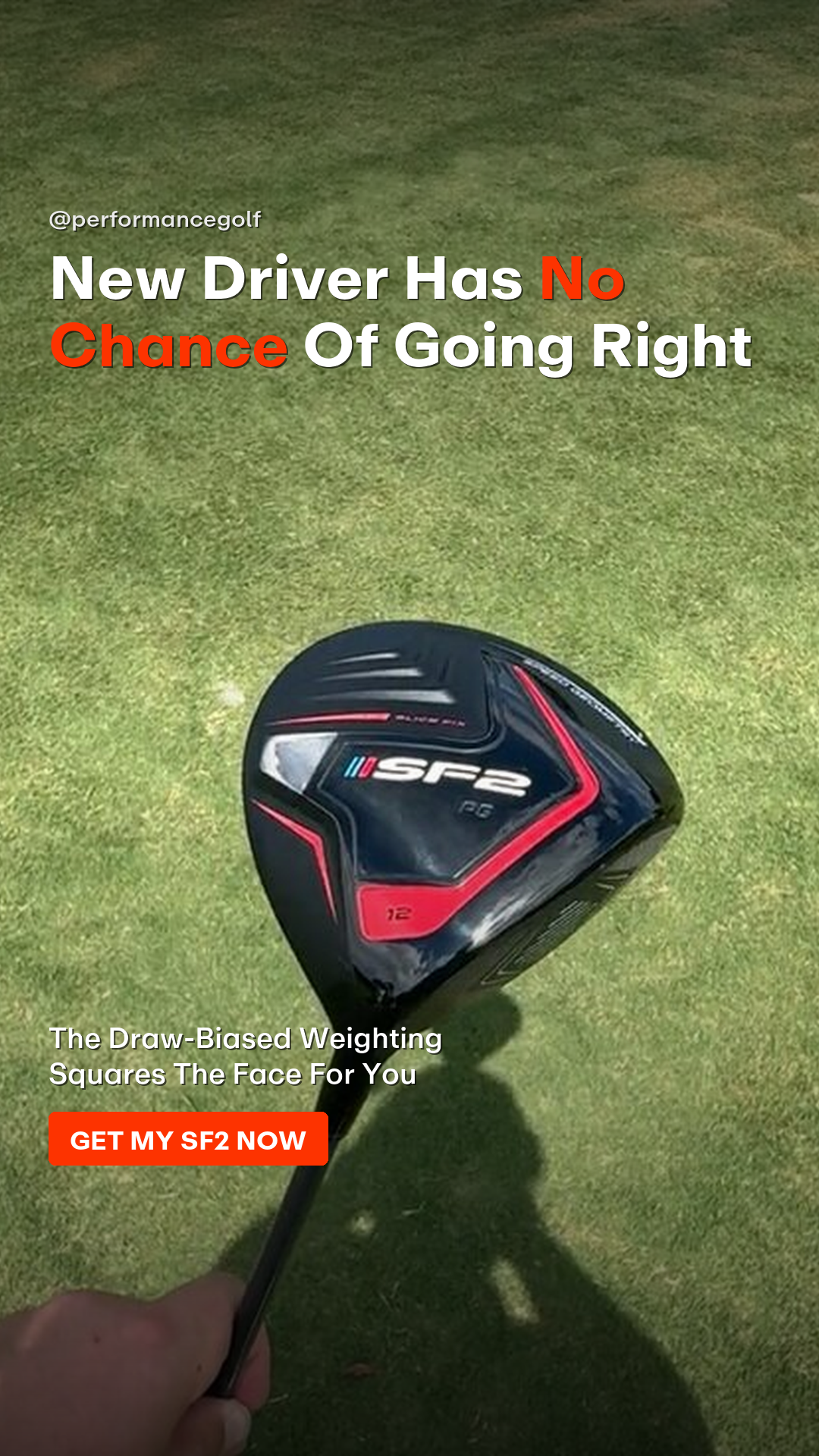 Performance Golf Facebook ad