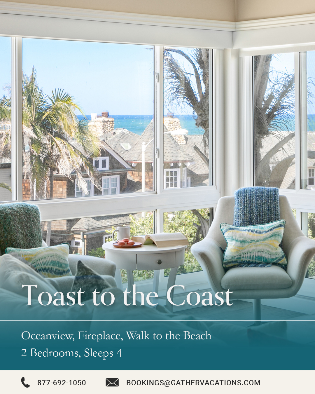 Gather Vacations Facebook ad: Book Your Dream Getaway
