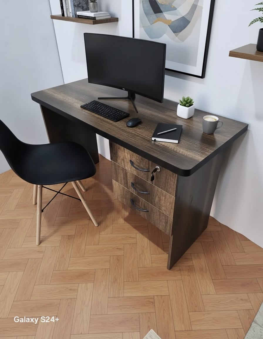 Ace meubles Facebook ad: **Bureau simple avec 3 tiroirs, Idéal pour étudiants…