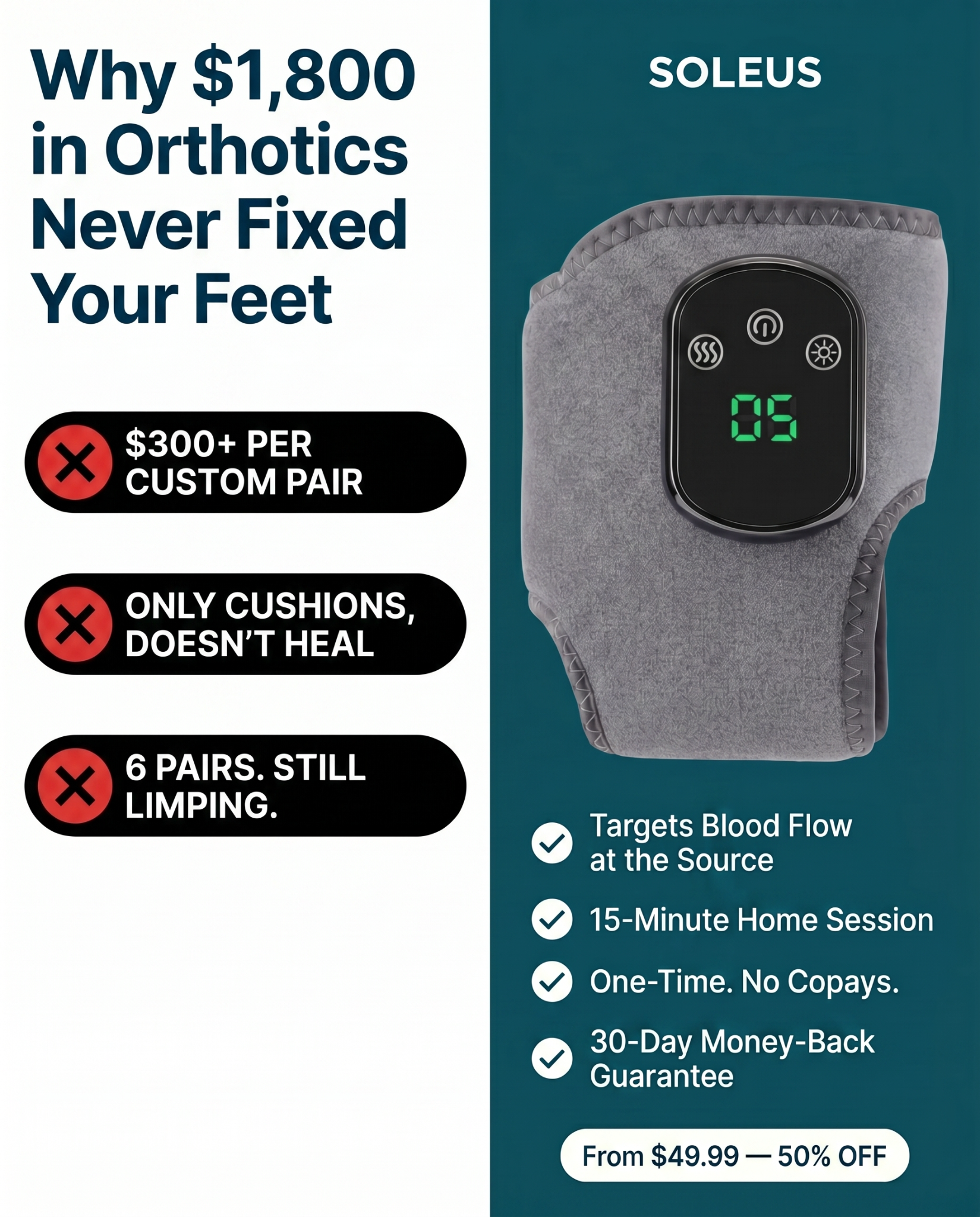 Soleus Facebook ad