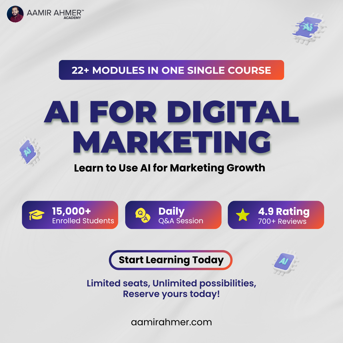 Aamir Ahmer Academy Facebook ad