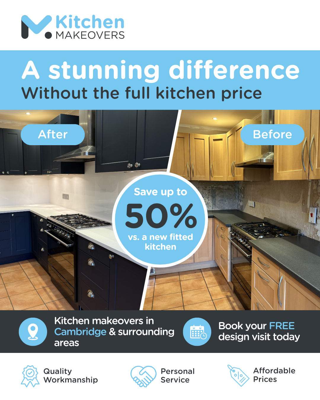 Kitchen Makeovers Facebook ad from Jun 2, 2026