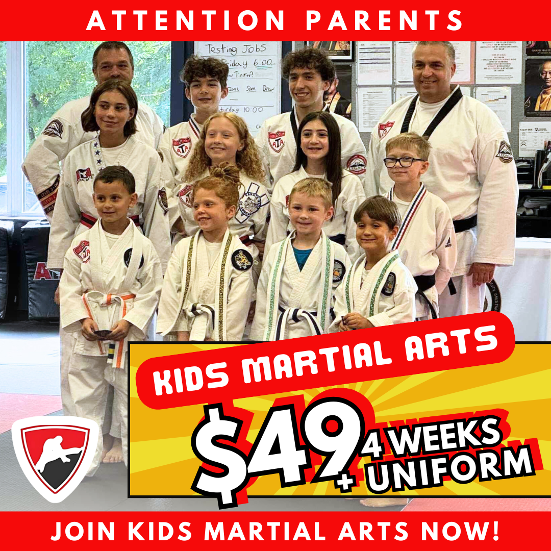 ATA Martial Arts Oakmont Facebook ad: Build Confidence for Just $49!