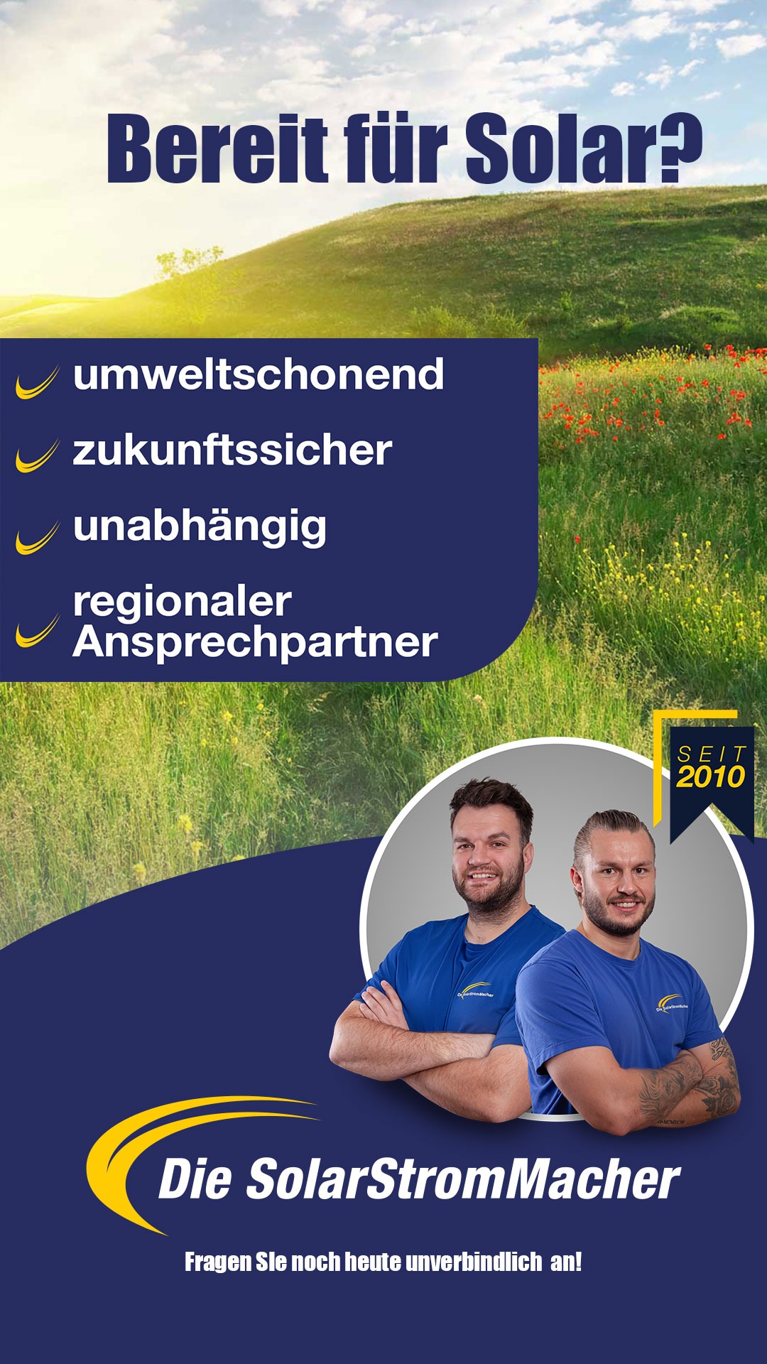 Die SolarStrom Macher Facebook ad from Jan 29, 2024