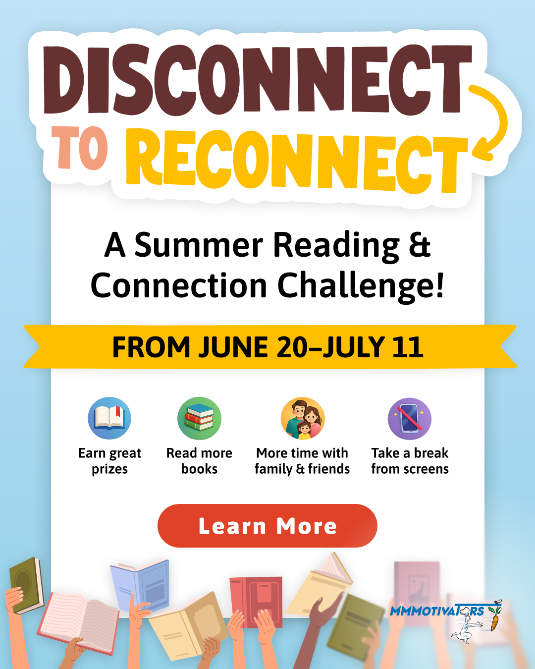 MM Motivators Facebook ad: Free K-6 Summer Challenge!