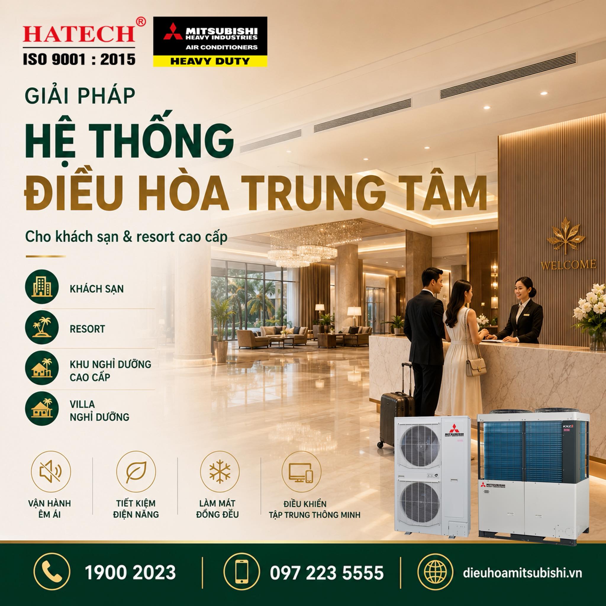 Hatech - Nhà Phân Phối Ủy Quyền Điều Hòa Mitsubishi Heavy Industries Facebook ad: TRẢI NGHIỆM NGHỈ DƯỠNG 5 SAO