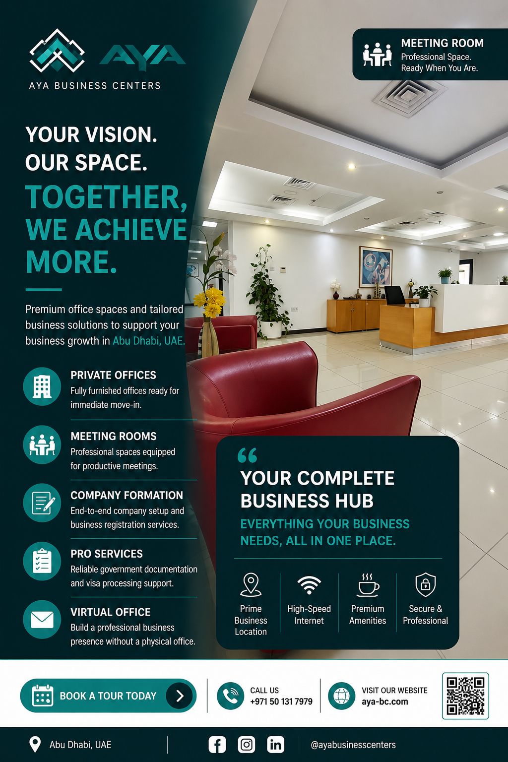Aya Business Center AD Facebook ad from Jul 14, 2026