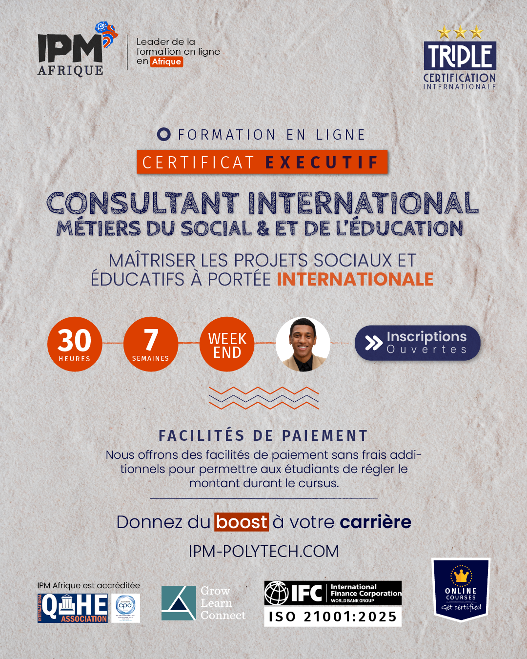 IPM- Institut polytechnique de Marrakech Facebook ad