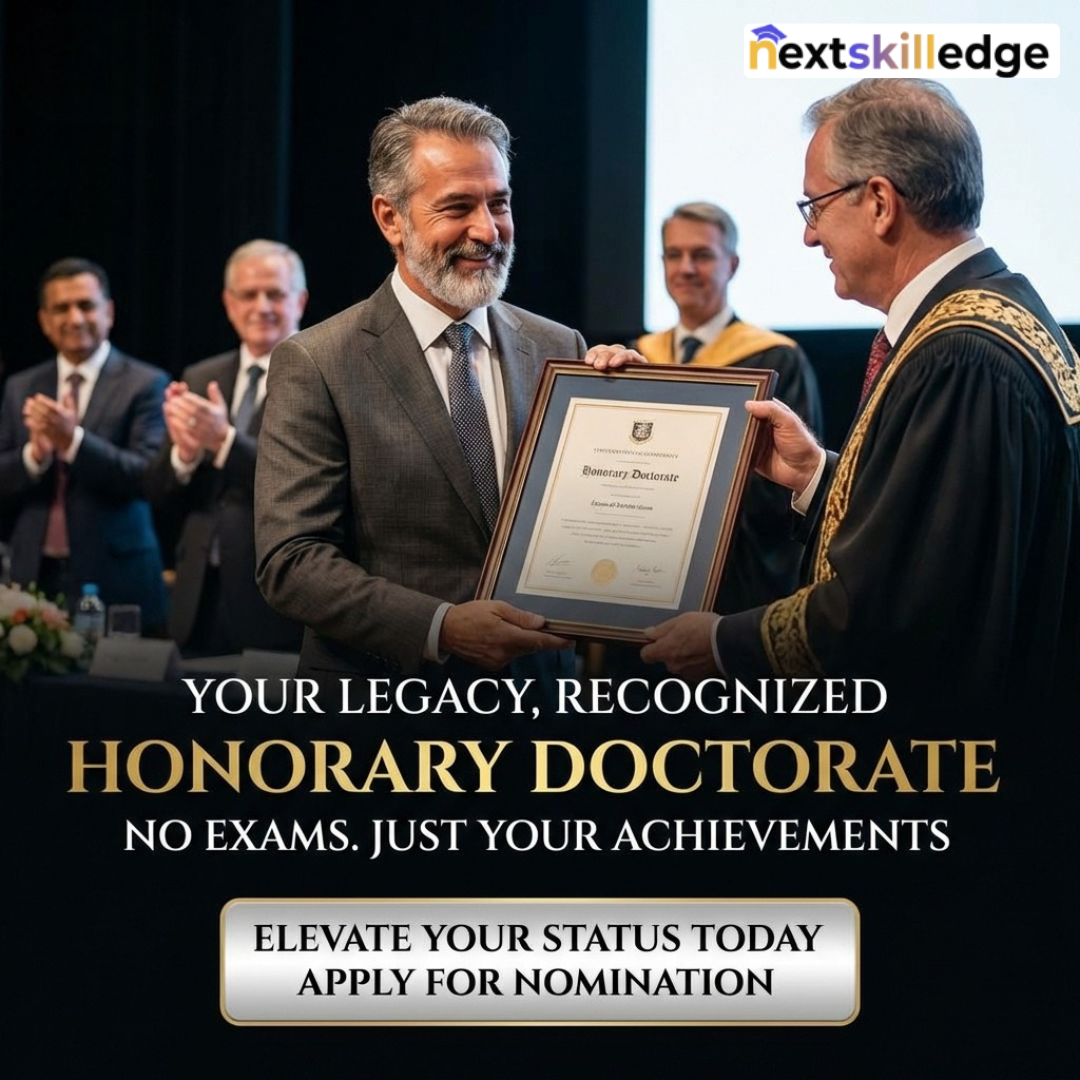 Nextskilledge Facebook ad: Become a Respected Dr. in Your Field