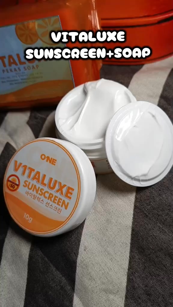 Original Korean V1taluxe Pekas Sunscreen Facebook ad: Order NOW habang may stocks pa!