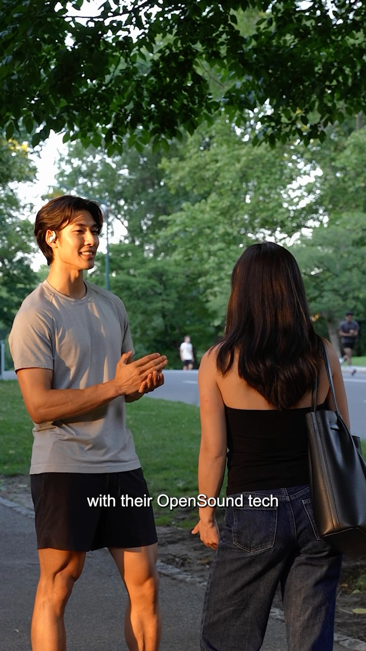 JBL Facebook ad: @jblaudio Sense Lite open earbuds making the same…