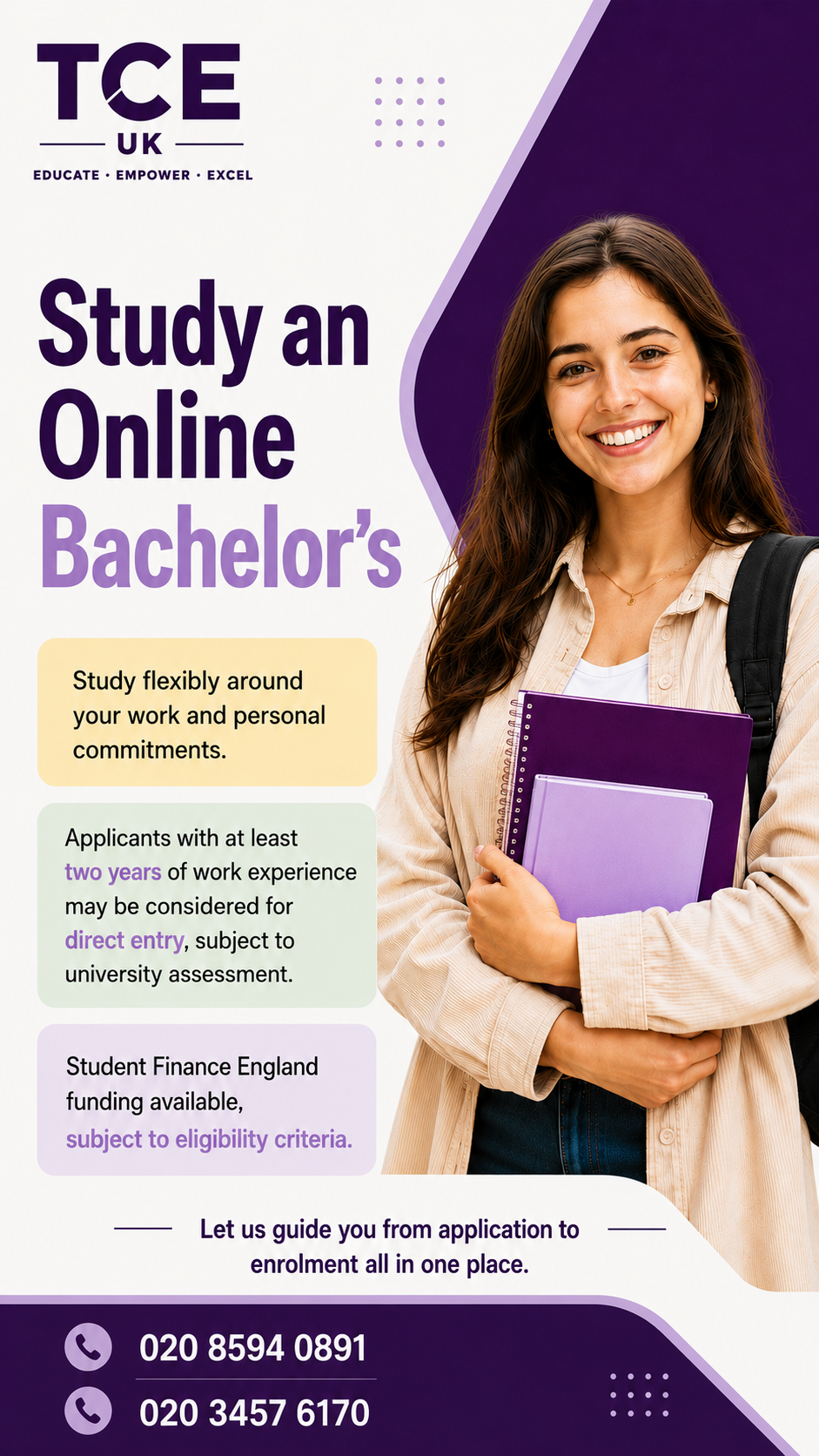 Talent Care Education UK Facebook ad: Still Waiting for That Promotion? Study an Online…