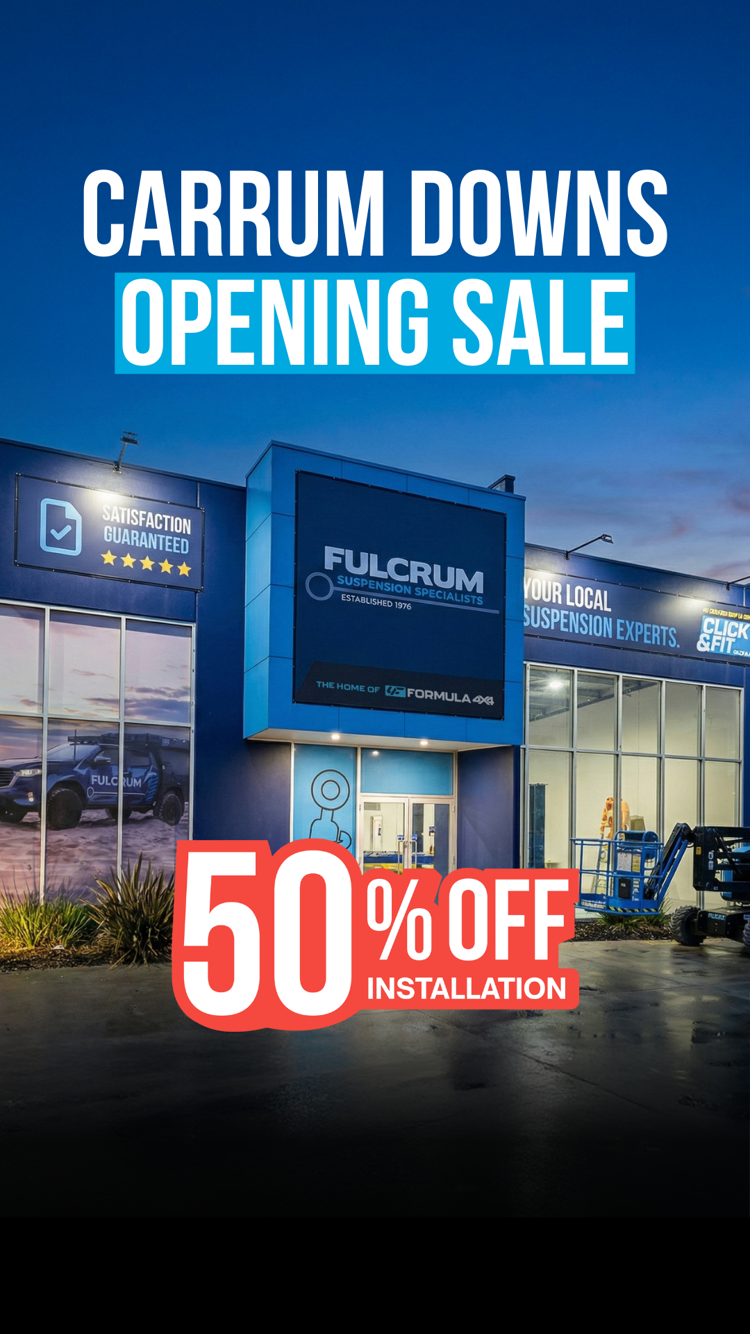 Fulcrum Suspensions Facebook ad