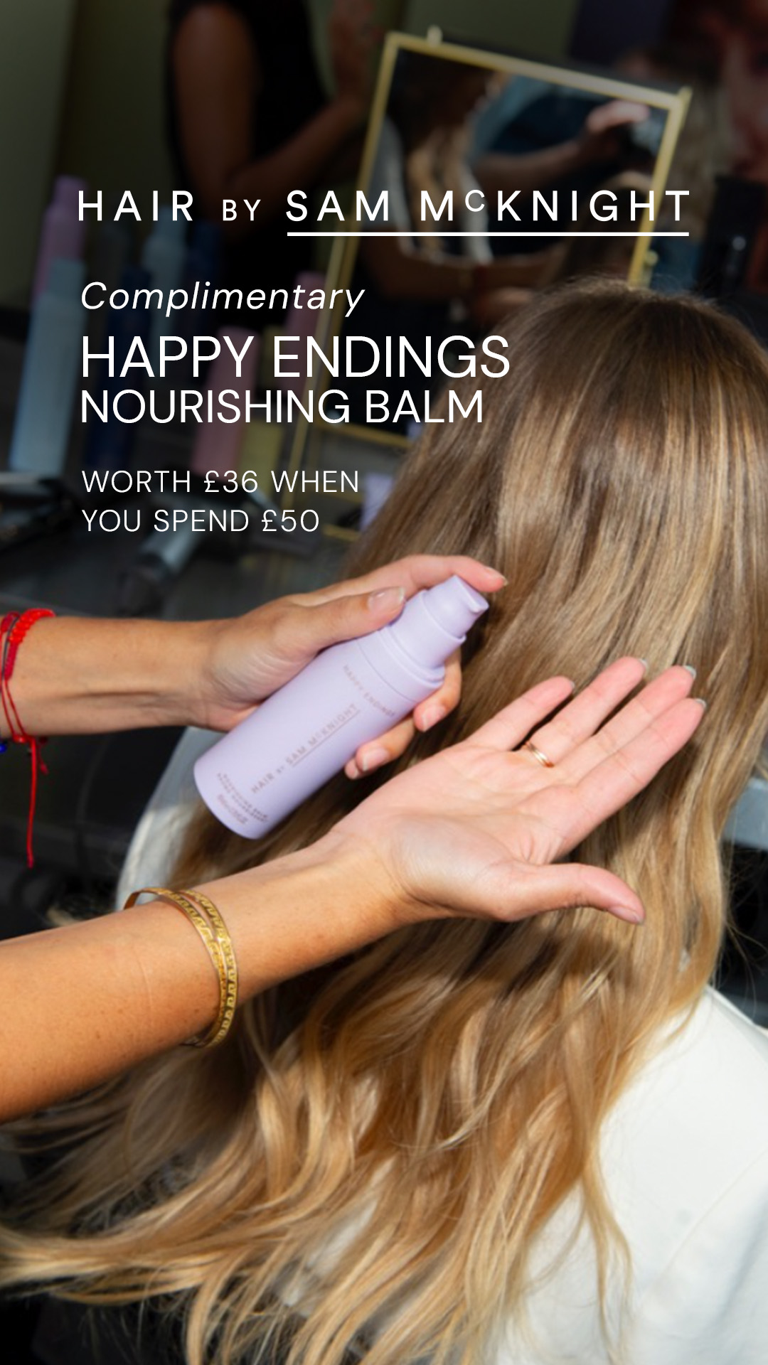 Hair by Sam McKnight Facebook ad