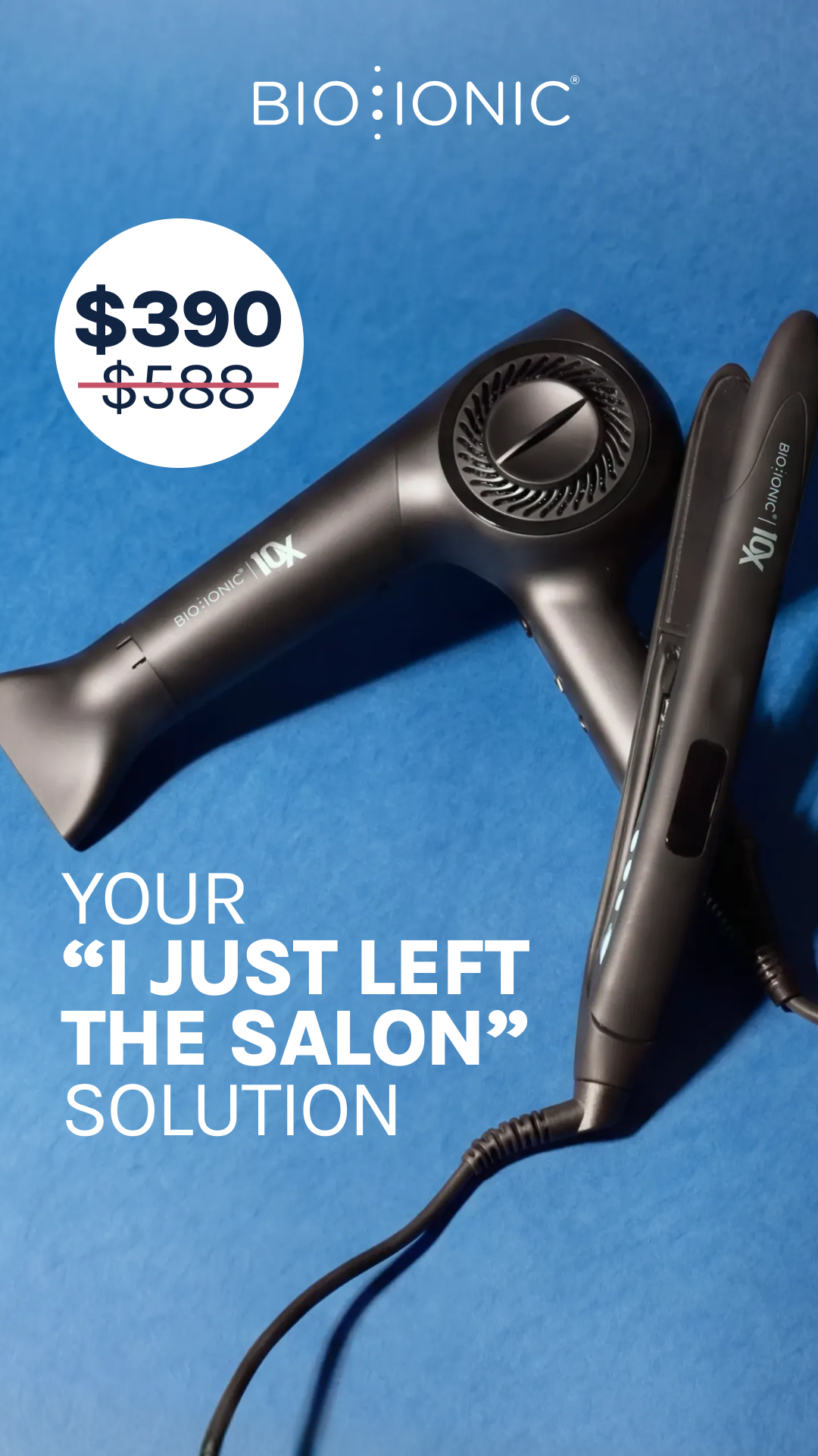 Bio Ionic Facebook ad