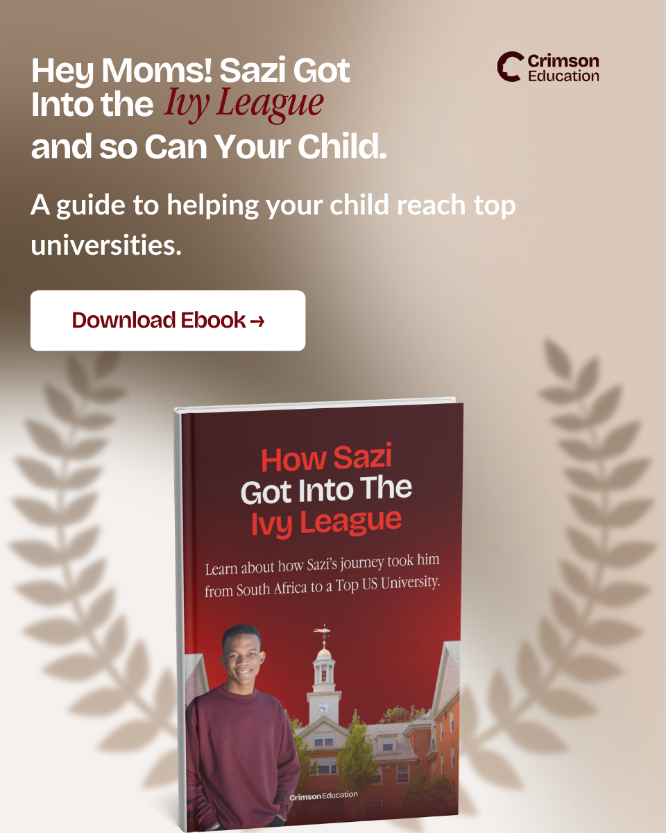 Crimson Education Facebook ad